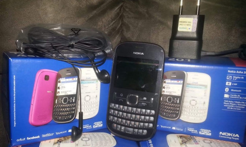Nokia 201 Asha, 2mp, Mp3 ,semi-novo+ Carregador+fone (vivo)