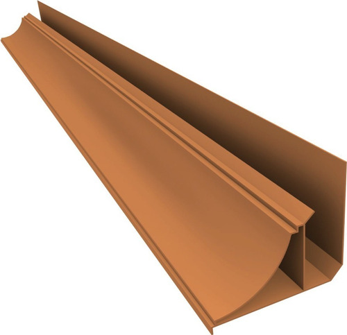 Perfil Perimetral Moldura Pvc Ocre X 6mts