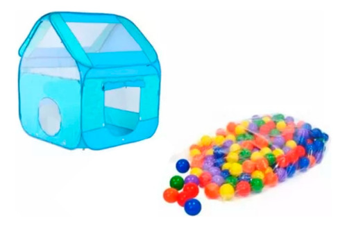 Jardín Castillo Pelotero Juego Autoarmable Kit 30 Pelotas