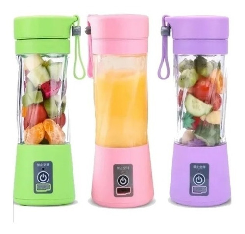 Licuadora Y Exprimidora Portátil 380 Ml Usb