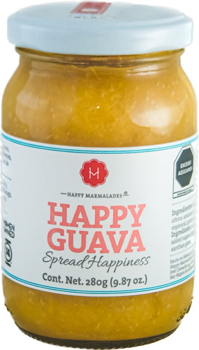 Caja De 12 Pzas De Mermelada Happy Guava