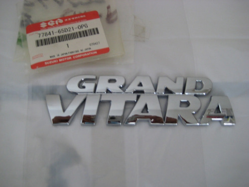 Emblema  De Maleta Suzuki G. Vitara (original)