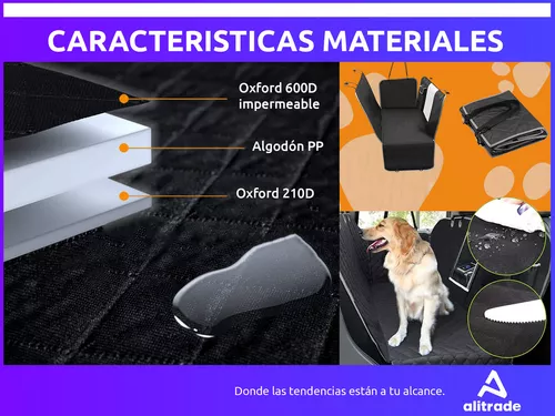 Funda Auto Cubre Asiento Ventana Bolsillo Perro Mascotas