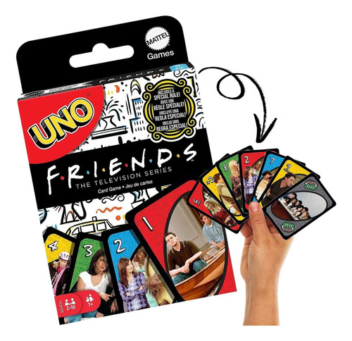 Jogo De Cartas Uno Friends Original Mattel Com 112 Cartas