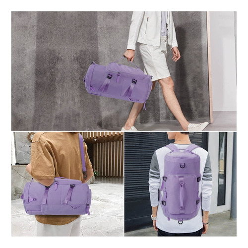 Unisex Mochila De Viaje Con Compartimento Para Zapatos Impermeable Bolsa Deporte Ligero Mochila