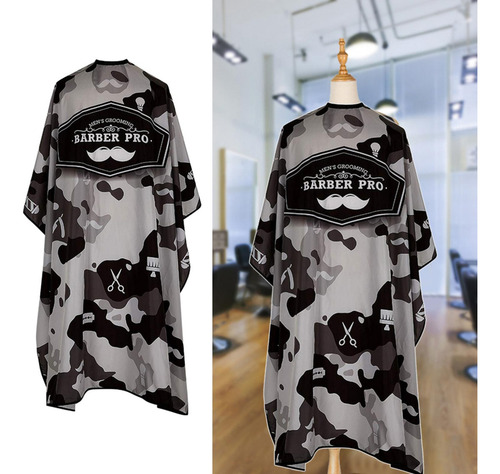 Xing Capa De Barbero Profesional Grande, Camuflaje,