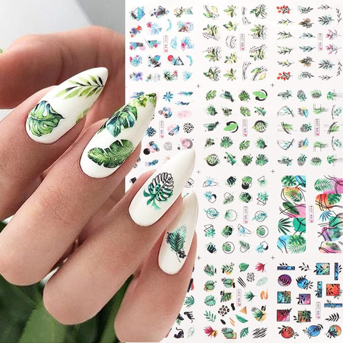 Pegatina De Arte De Uñas De Flores, Exquisito Arte De Uñas D