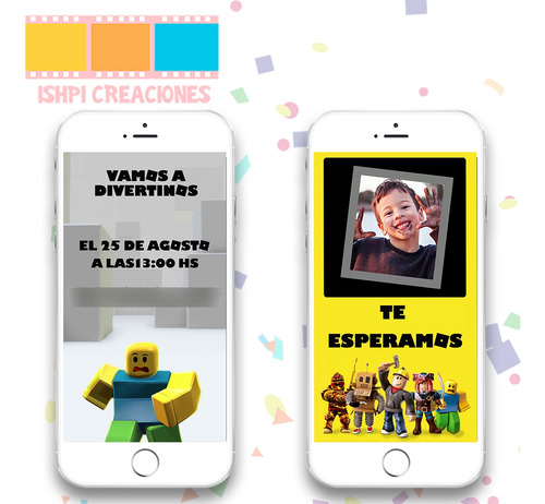 Video Invitación Cumpleaños Roblox