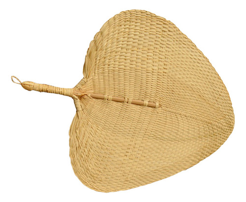 Abanico De Hoja De Palma Tejido A Mano Para Decoración Natur