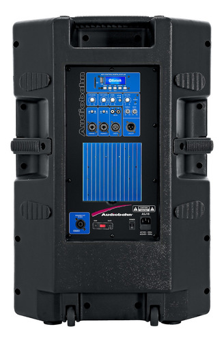 Bocina Profesional 18puLG Con Salida Speakon Audiobahn Asj18 Color Negro