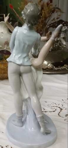 Antigua Figura Adorno Porcelana Nao By Lladro Alto 32cm N332 (Usado)