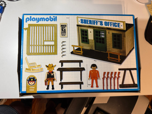 Playmobil Sheriffs Office Importado Original Sin Uso Azul (Usado)