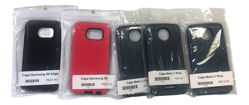 Lote 5 Capas Para Samsung S6/ S6 Edge/ Moto C Plus