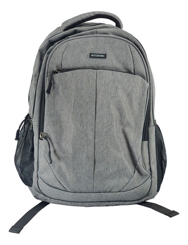 Mochila Atomik Lifestyle Unisex Way Gris-negro Cli Diseño De La Tela Liso