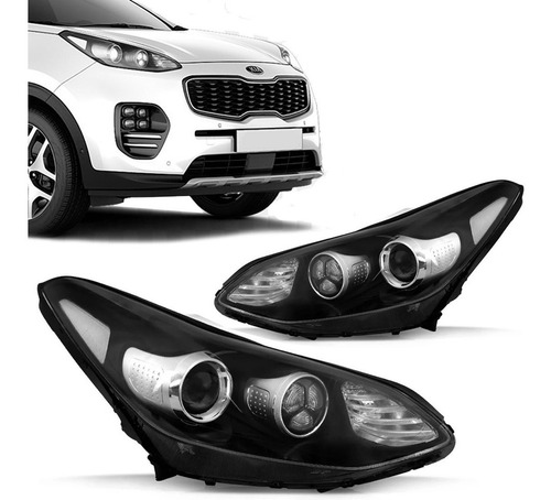 Par Farol Sportage 2017 2018 Manual Com Projetor Led Hb3