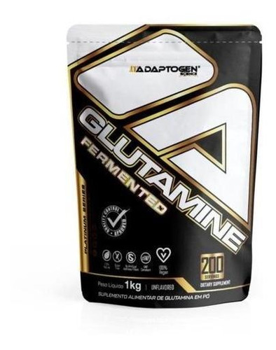Imagem 1 de 2 de Glutamine Platinum Refil (1kg) - Adaptogen