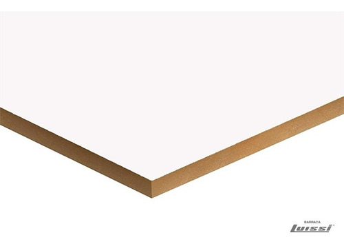 Mdf Melamínico Blanco 18 Mm X 2.60 M X 1.83 M