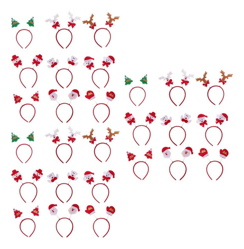 27 Unidades/unical Christmas Diadems Pack For Co [u]