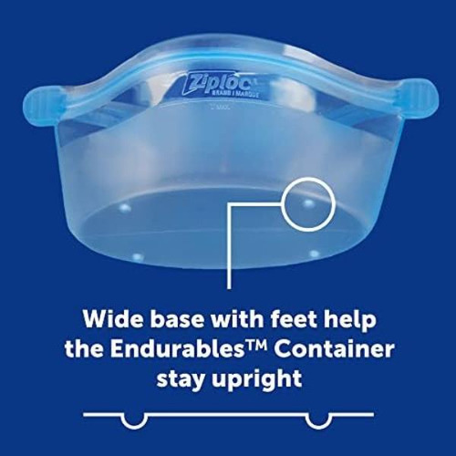 Ziploc Endurables Contenedor Pequeño, 2 Tazas, Bolsas De Sil