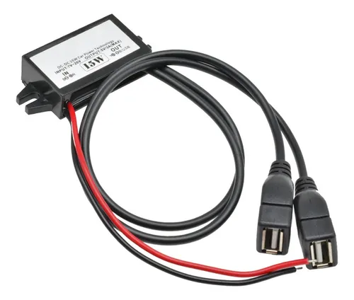 comprar Modulo Cargador Voltaje Usb-a 12v A 5v 3a Arduino Moto Auto
