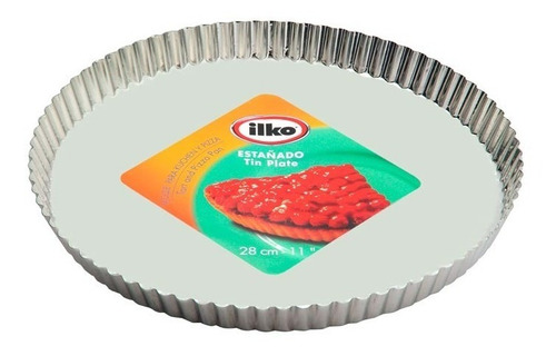 Imagen 2 de 8 de Molde Tarta Estañado 28 Cm. Desmontable Ilko