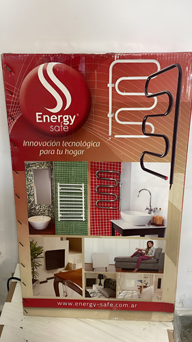 Toallero Calefactor Eléctrico Energy Safe Bajo Consumo Negro