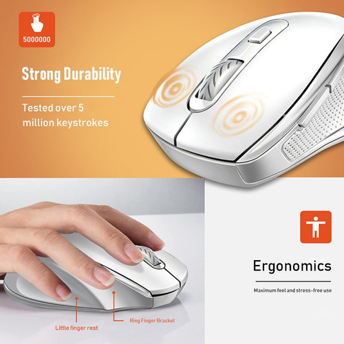 Mouse De Oficina Inalámbrico Con Receptor Usb 5.0