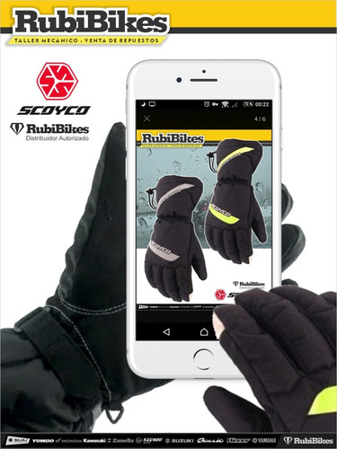 Guantes Impermeables Y De Abrigo Con Touch Para Celular