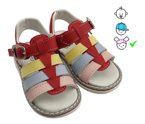 Imagen 4 de 4 de Sandalias De Bebe Niña Pocholin