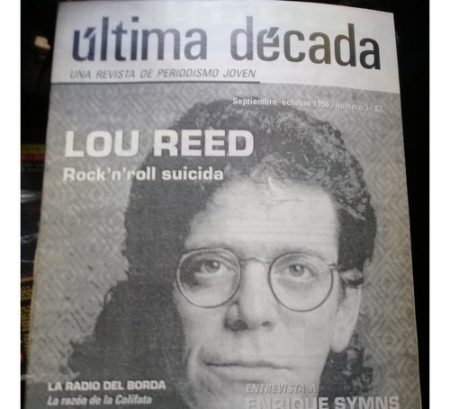 Ultima Decada 10.96 N° 3 Lou Reed Cocaina Secreta No Cd