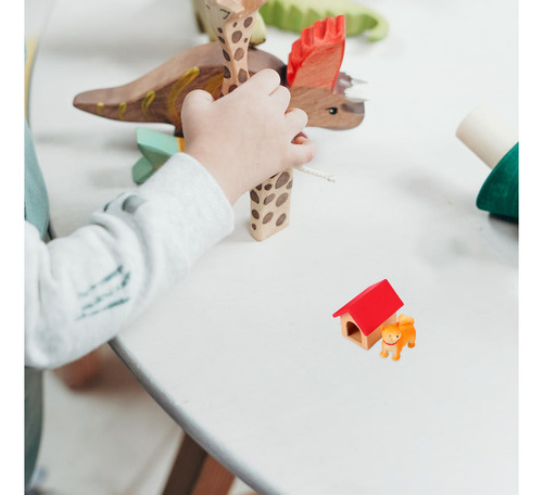 Acessório De Simulação De Cena Em Miniatura Akita Dog Model