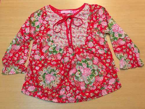 Blusa Floreada Niña Marca Mimo Babies Talle 2