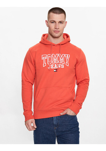 Polerón Hoodie Entry Graphic  Hombre Tommy Jeans Naranjo