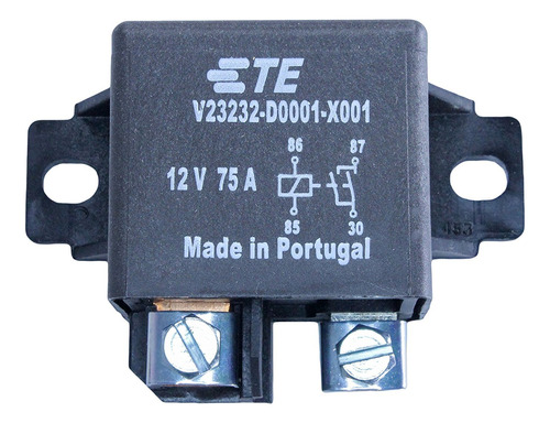 Tyco/te Rel V23232-d0001-x001, 75 A Amp 12 V Voltios Cc