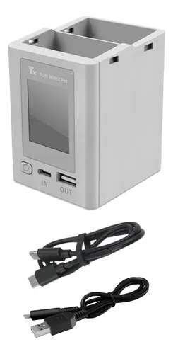 Cargador Bidireccional LCD Para DJI NEO – Carga 2 Baterías A La Vez Y Funciona Como Power Bank