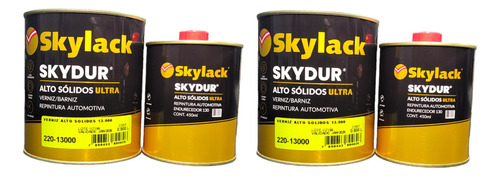   Kit 2 Verniz Pu Automotivo 13000 Hs C/cat 1350ml Skylack 