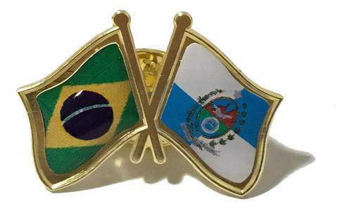 Pin Da Bandeira Do Brasil X Rio De Janeiro