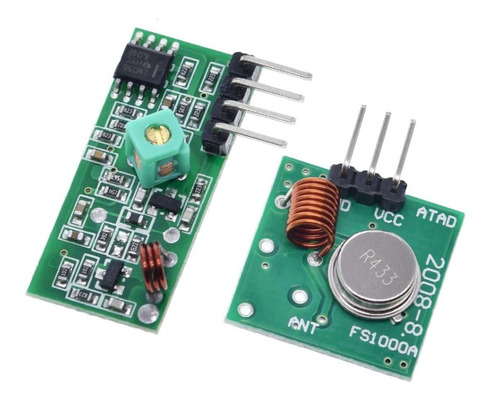 Modulo Transmisor + Receptor De Rf 433mhz P/ Control Remoto