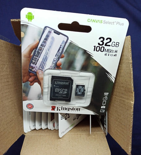 Microsd Kingston 32 Gb 100% Genuina Clase 10 100mb/s