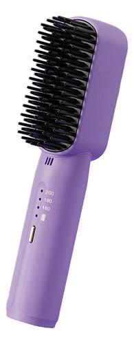 . Plancha De Pelo Inalámbrica, Peine Caliente Eléctrico Con