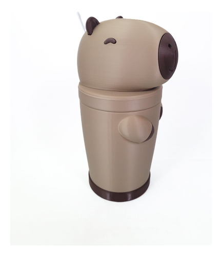 Vaso Milkshakes 300ml Con Sorbete De Regalo Capibara X 5 Unidades