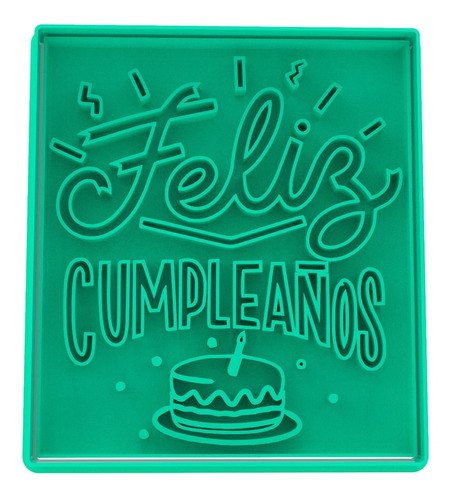 Cortante De Galletas Feliz Cumpleaños