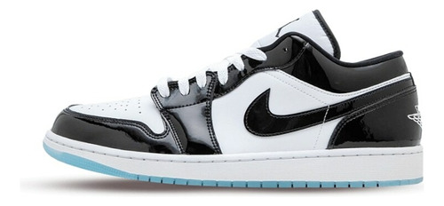 Zapato Compatible Nike Jordan Low Patente Negro Dama