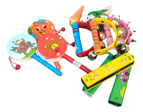 Set Instrumentos Musicales Montessori Infantil Madera