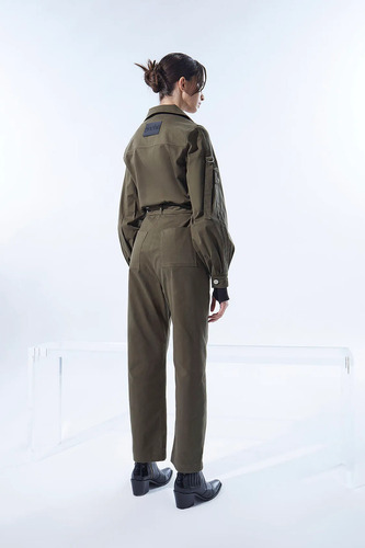 Entero Mono Harlow Verde Militar Ginebra Verde Oscuro 1