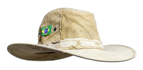Imagem 2 de 5 de Chapéu Em Lona Reciclada Com Etiqueta Brasil Aba Alma Arame