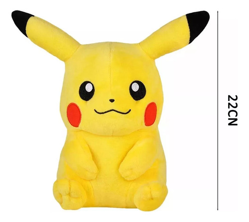 A Peluche Pikachu Pokemon 20cm Excelente Calidad Pikachu