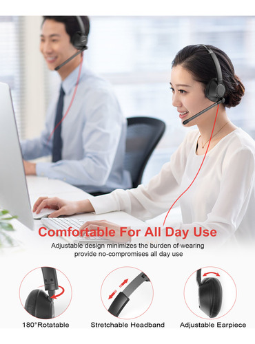 Fone De Ouvido Usb Para Computador Com Microfone