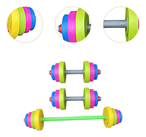 3 Pcs Niños Dumbbells Conjunto De Equipos De Entrenamiento