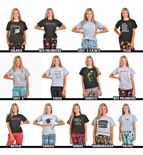 Imagen 3 de 5 de Pijama Corto Harry Potter Hombre, Mujer, Niñxs. Cuotas Fijas